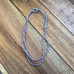 Purple beaded necklace